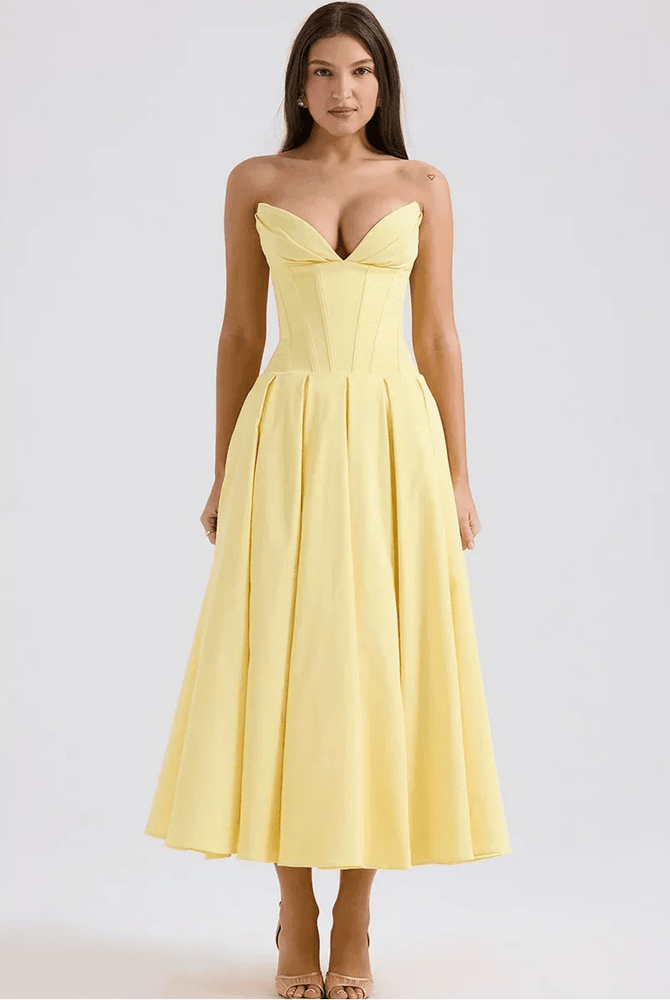 
                  
                    Backless V - neck Sleeveless Long Dress - Gentevra
                  
                