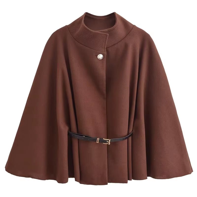 
                  
                    Belted Cape Coat - Gentevra
                  
                