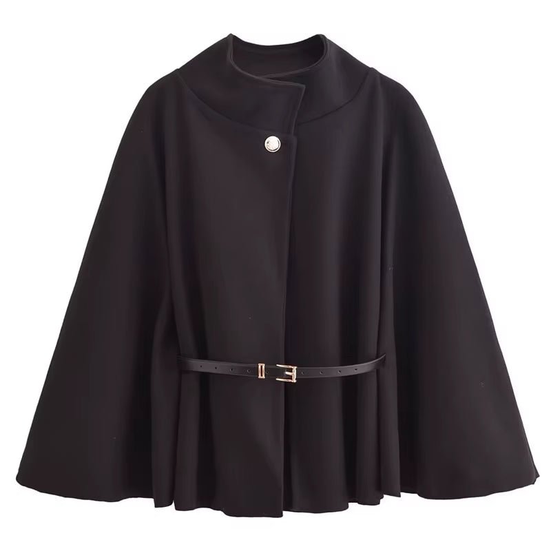 
                  
                    Belted Cape Coat - Gentevra
                  
                