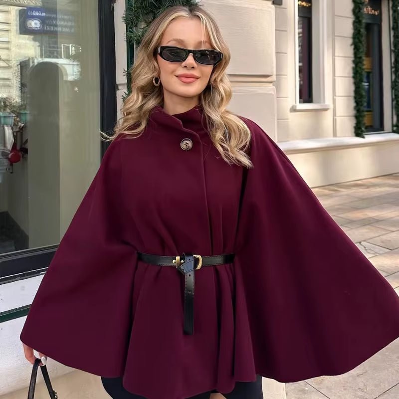 
                  
                    Belted Cape Coat - Gentevra
                  
                