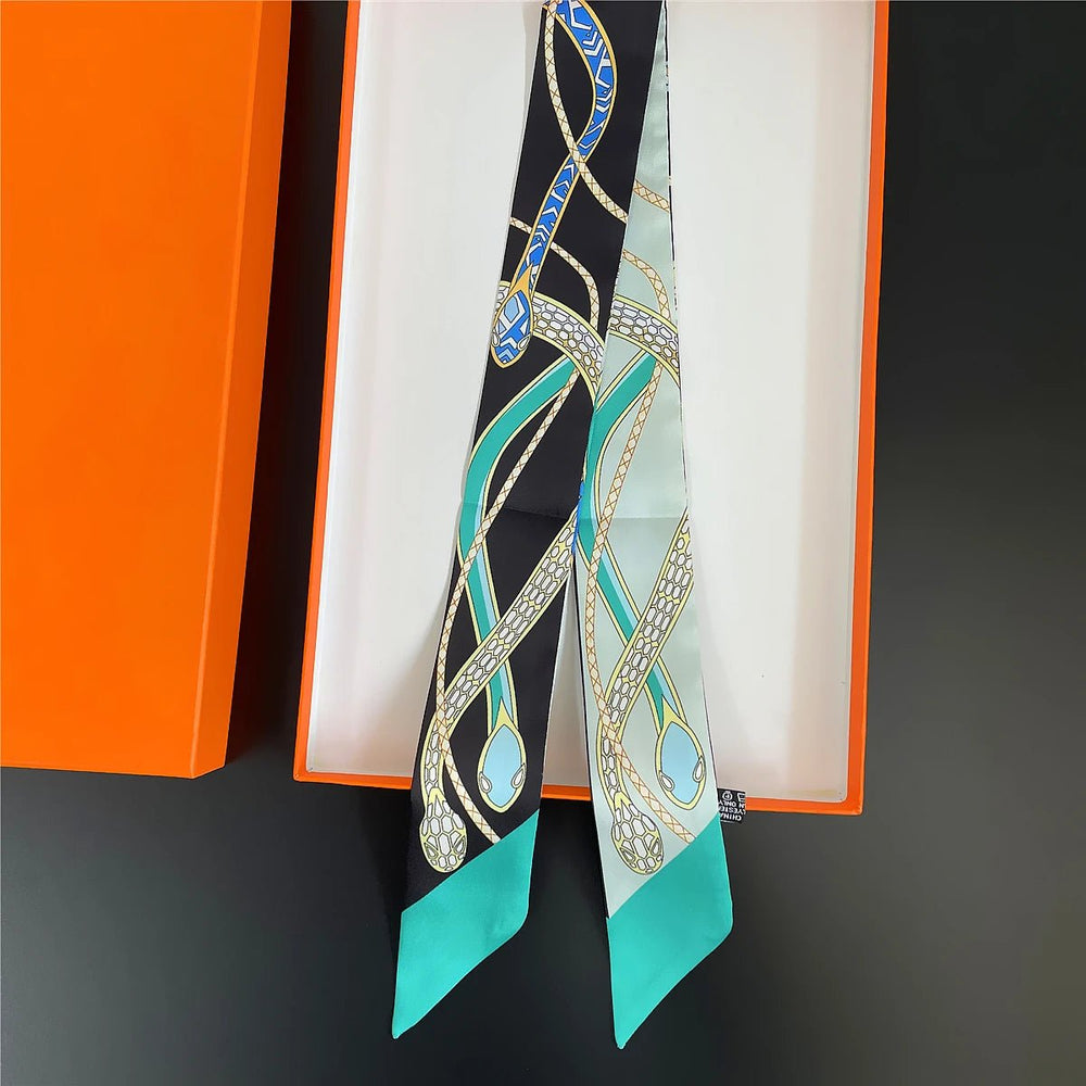 
                  
                    Checkered Twill Silk Scarf - Gentevra
                  
                