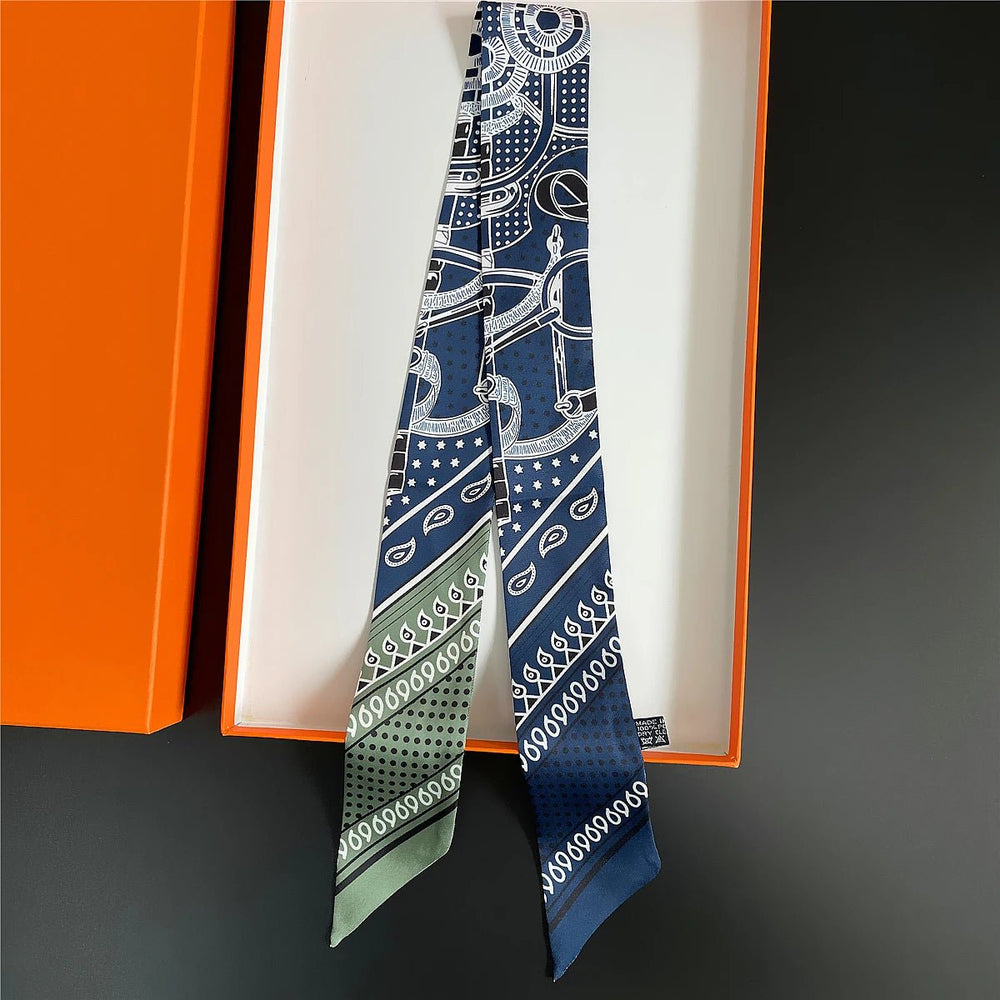 
                  
                    Checkered Twill Silk Scarf - Gentevra
                  
                