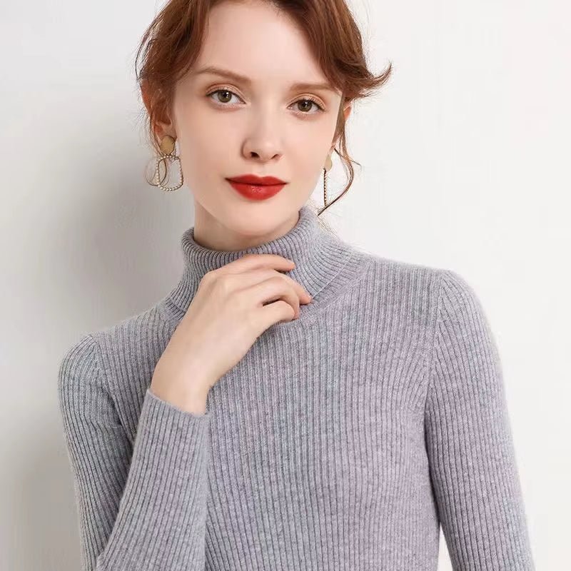 
                  
                    Classic Ribbed Turtleneck Sweater - Gentevra
                  
                