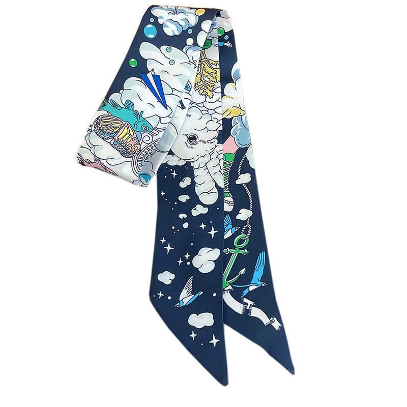 
                  
                    Double - Sided Twill Silk Scarf - Gentevra
                  
                