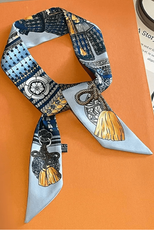 
                  
                    Double - Sided Twill Silk Scarf - Gentevra
                  
                