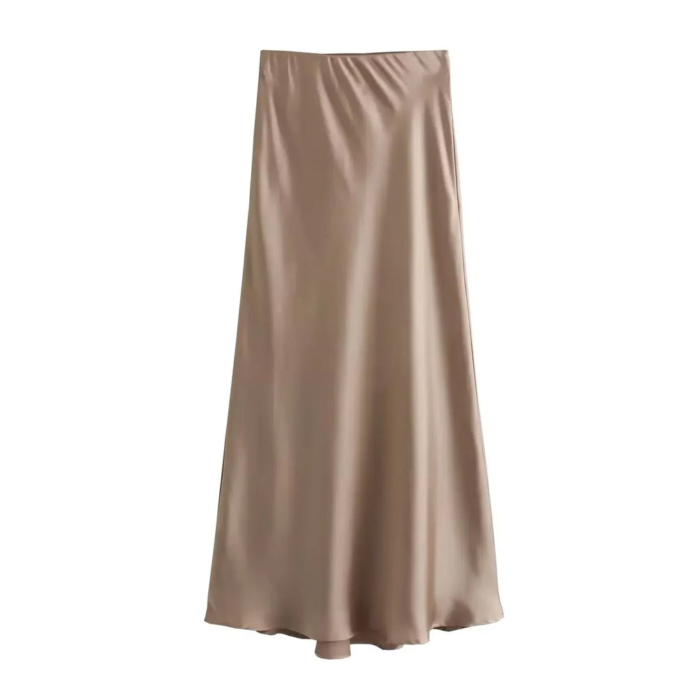 
                  
                    Elegant Satin Skirt - Gentevra
                  
                