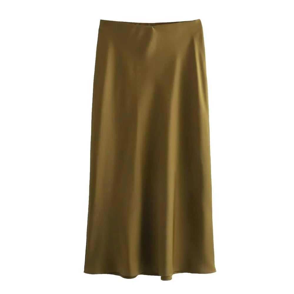 
                  
                    Elegant Satin Skirt - Gentevra
                  
                