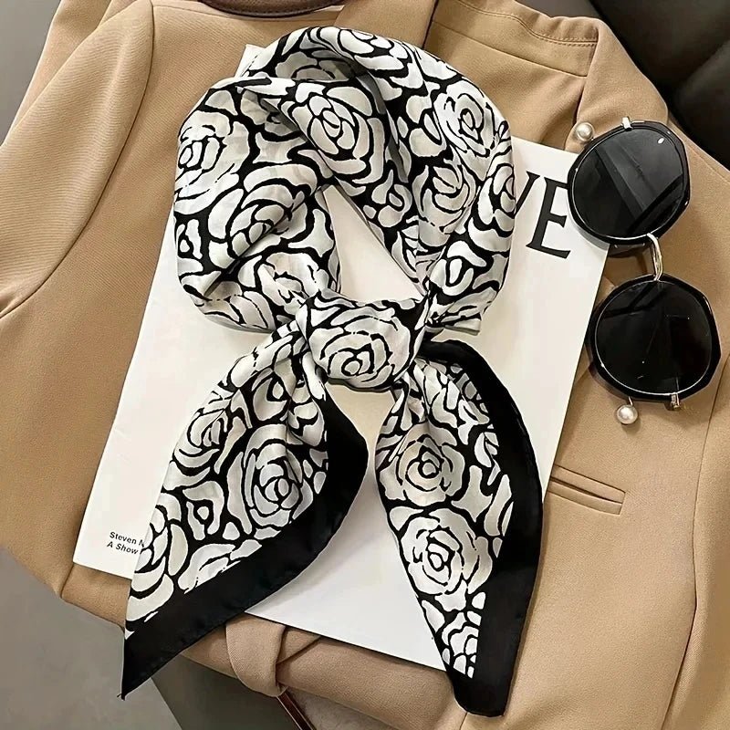 
                  
                    Elegant Soft Satin Square Scarf - Gentevra
                  
                