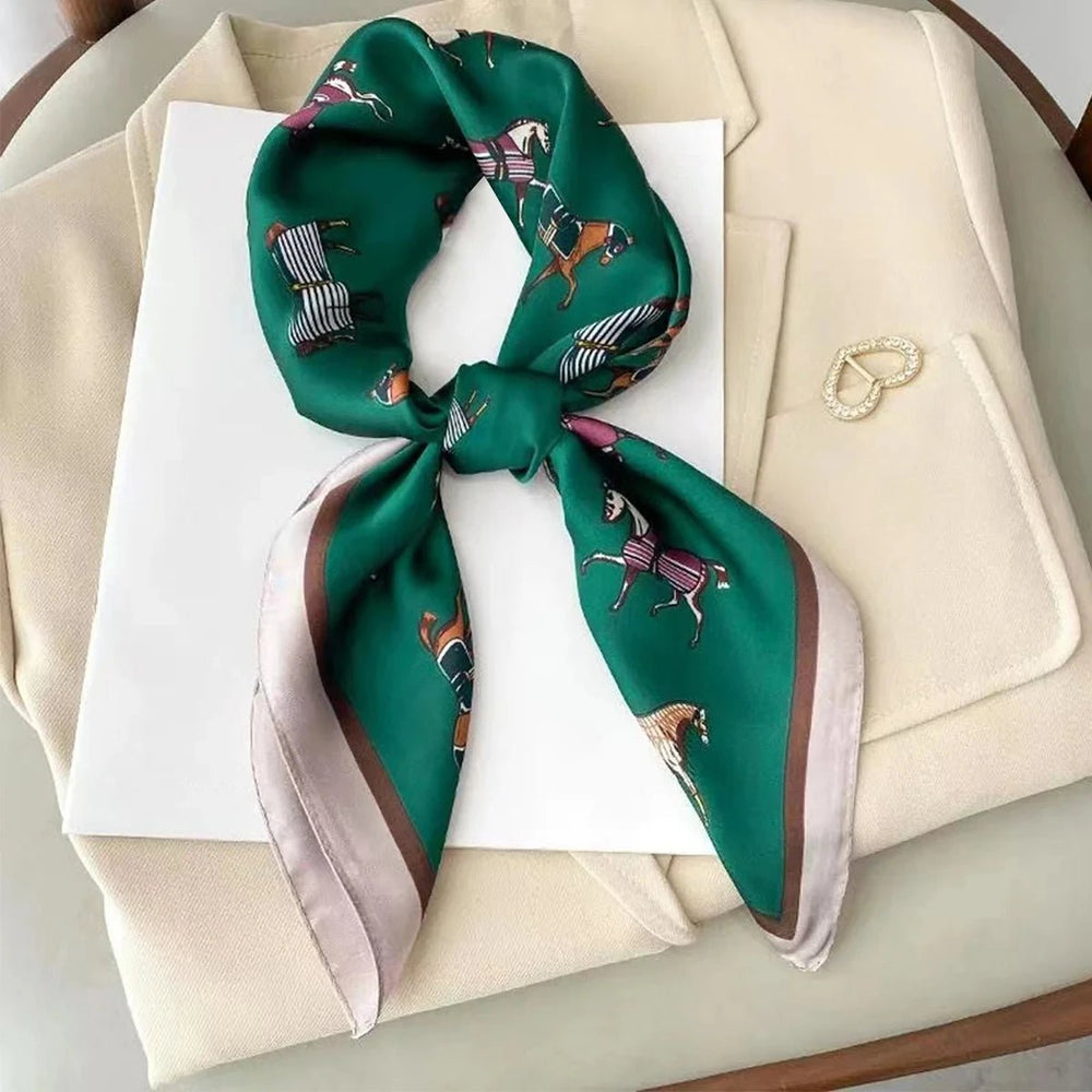 
                  
                    Elegant Soft Satin Square Scarf - Gentevra
                  
                