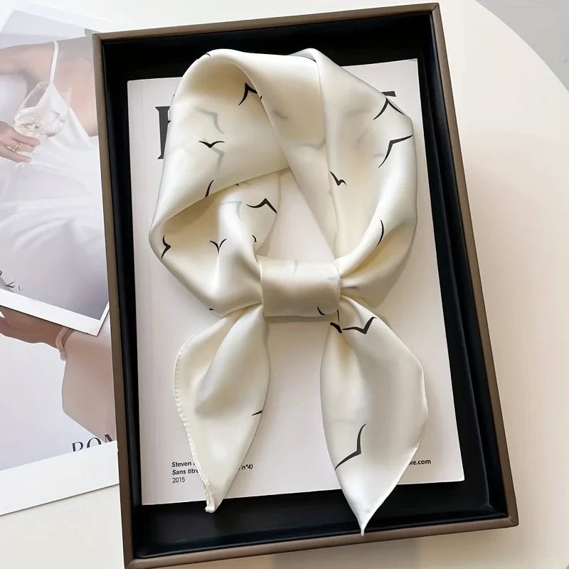 
                  
                    Elegant Soft Satin Square Scarf - Gentevra
                  
                