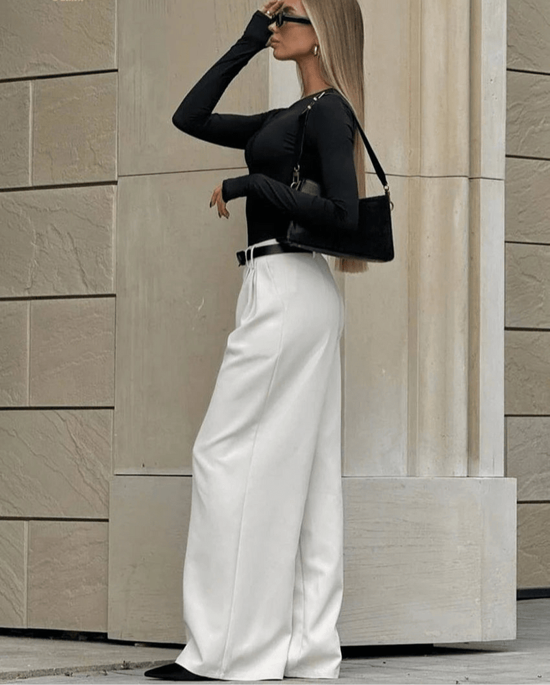 
                  
                    High - Waist Wide - Leg Trousers - Gentevra
                  
                