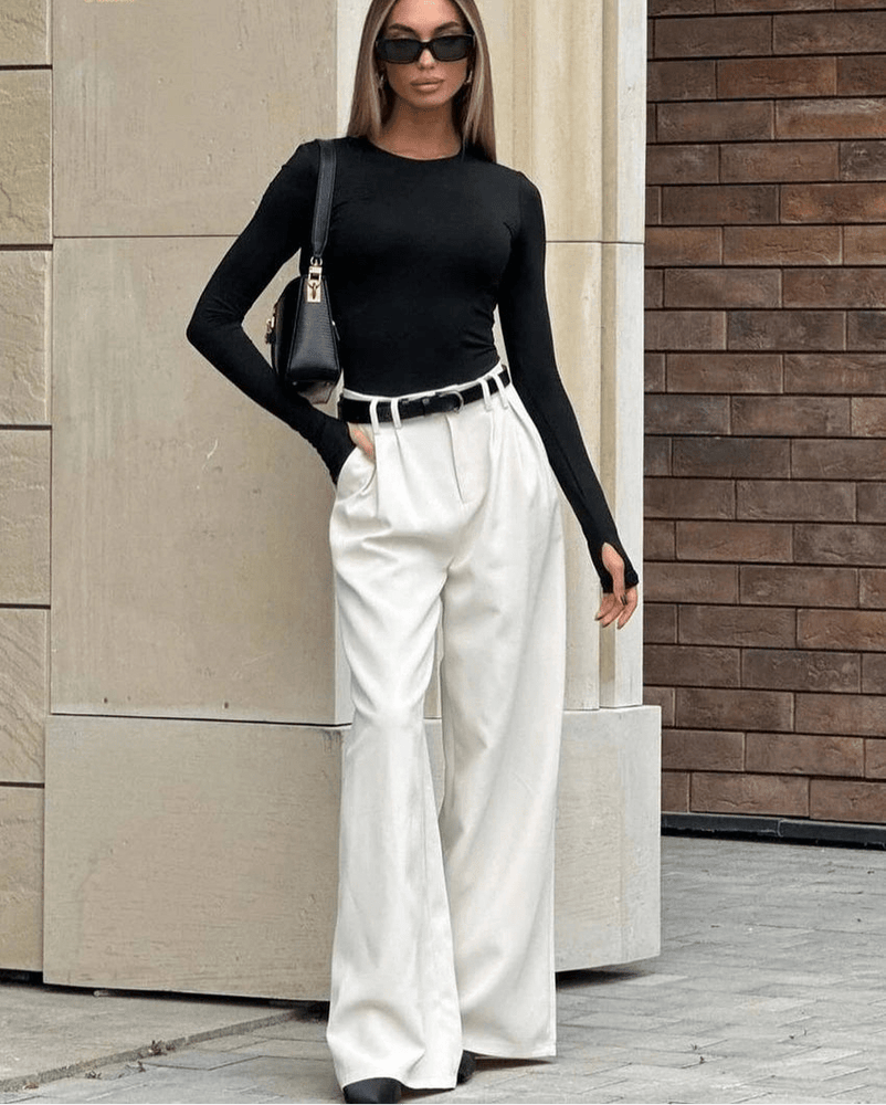 High - Waist Wide - Leg Trousers - Gentevra