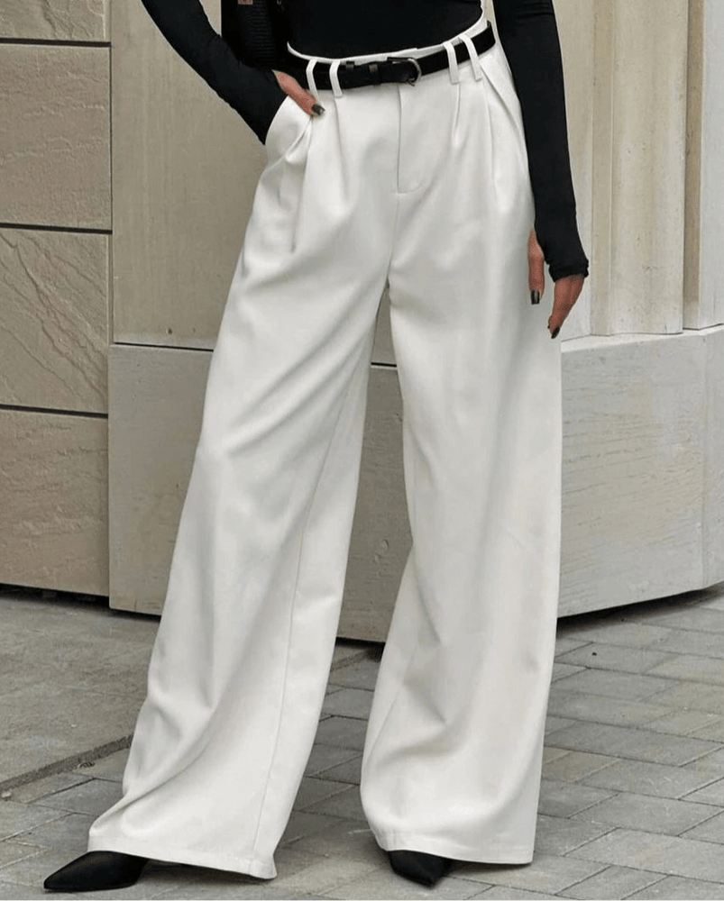 
                  
                    High - Waist Wide - Leg Trousers - Gentevra
                  
                