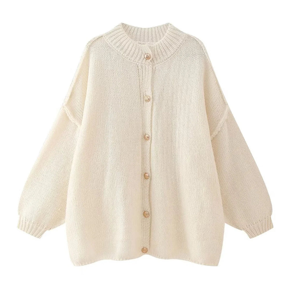 
                  
                    Knitted Button - Up Cardigan - Gentevra
                  
                