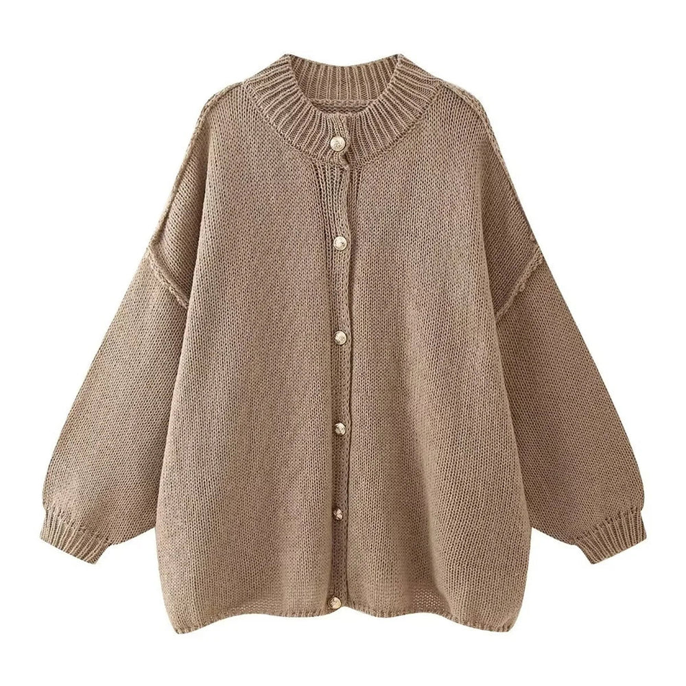 
                  
                    Knitted Button - Up Cardigan - Gentevra
                  
                