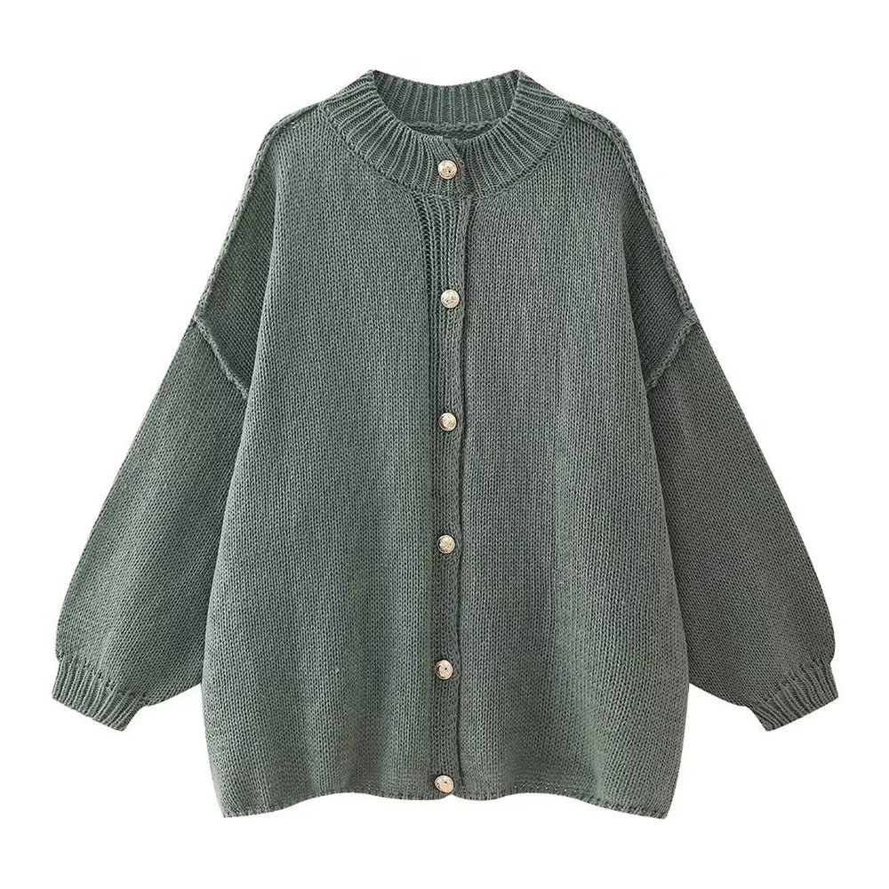 
                  
                    Knitted Button - Up Cardigan - Gentevra
                  
                