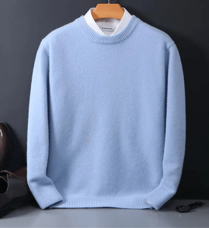 
                  
                    Knitted O - Neck Cashmere Blend Sweater - Gentevra
                  
                