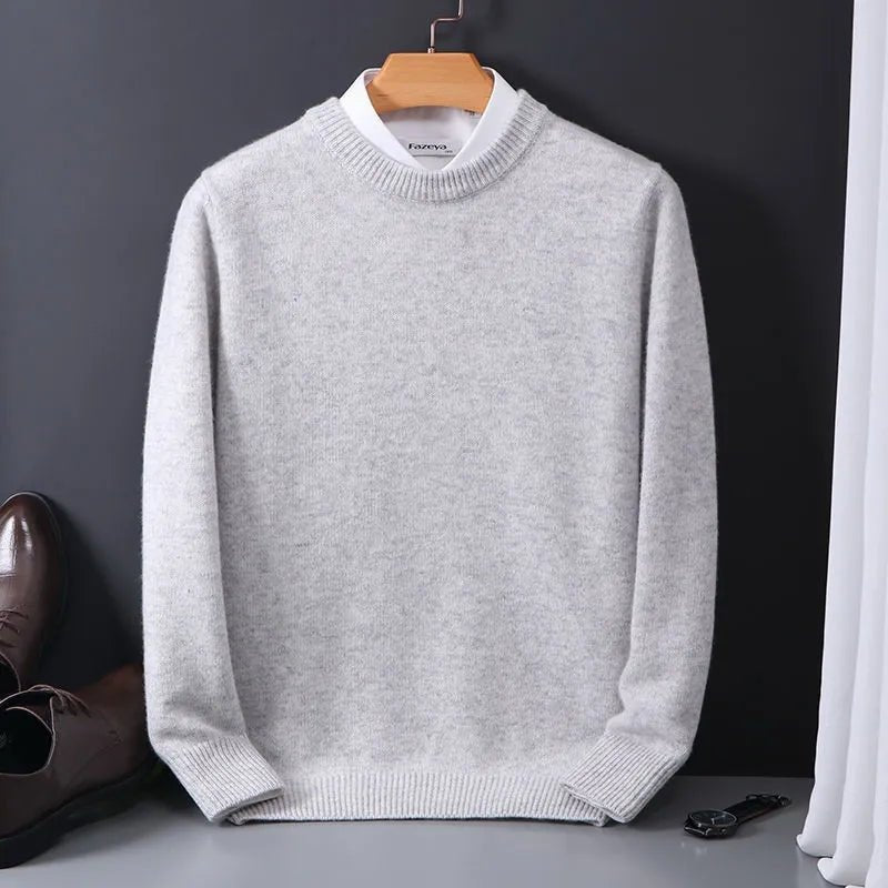 
                  
                    Knitted O - Neck Cashmere Blend Sweater - Gentevra
                  
                