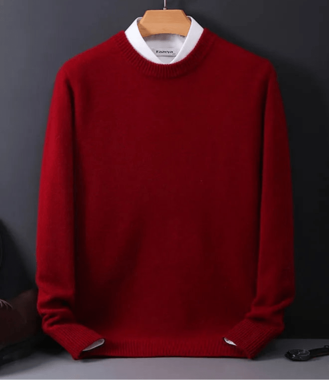 
                  
                    Knitted O - Neck Cashmere Blend Sweater - Gentevra
                  
                