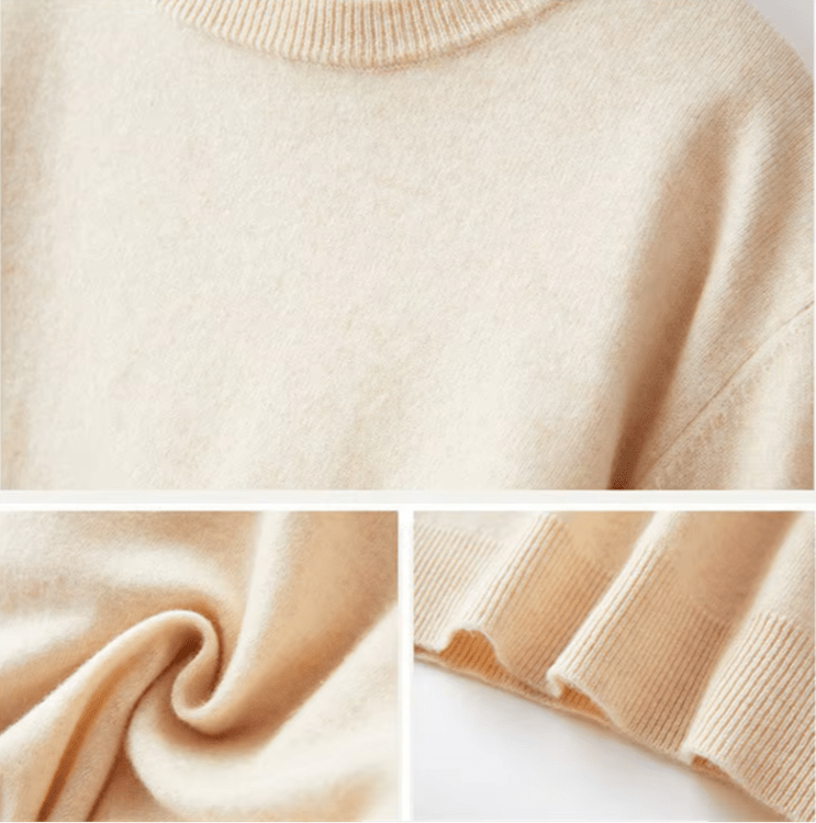 
                  
                    Knitted O - Neck Cashmere Blend Sweater - Gentevra
                  
                