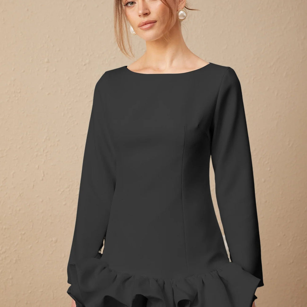 
                  
                    Long - Sleeve Mini Dress - Gentevra
                  
                