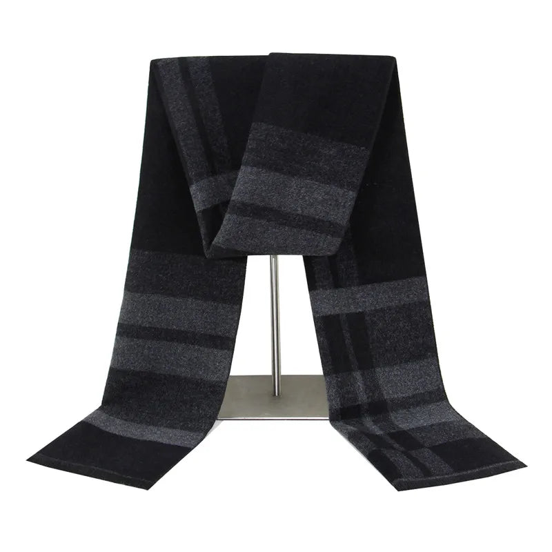 Luxury Cashmere Striped Men's Scarf - Gentevra