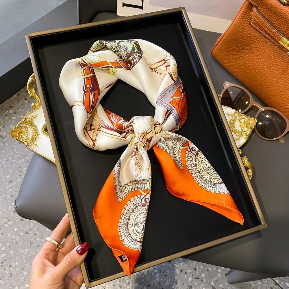 
                  
                    Luxury Satin Square Scarf - Gentevra
                  
                