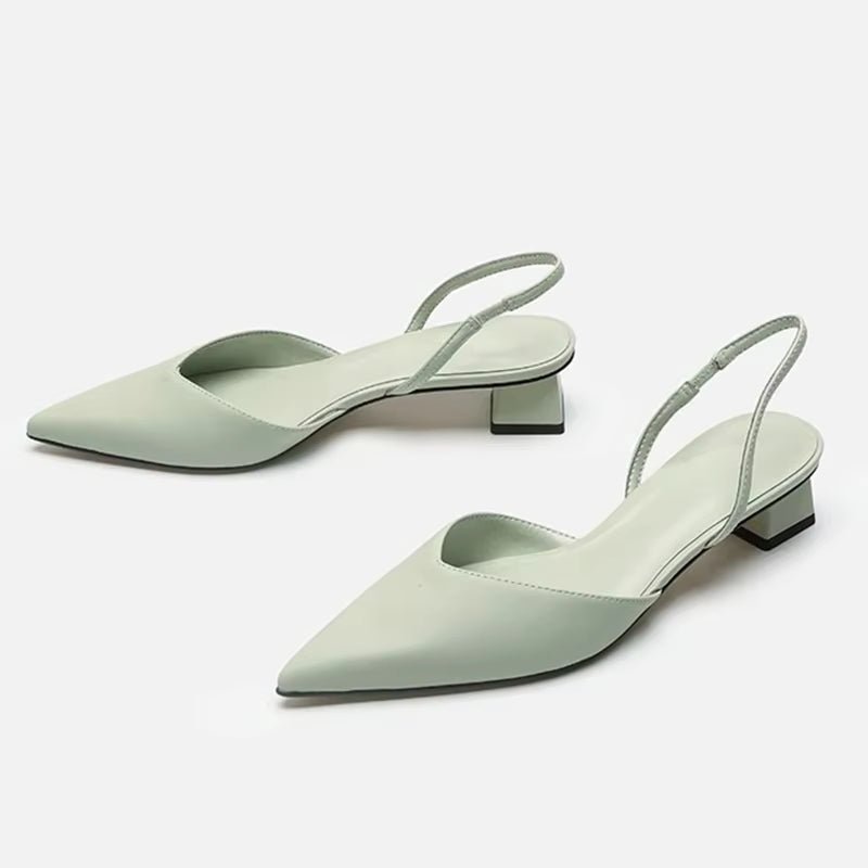 
                  
                    Minimalist Pointed - Toe Slingback Flats - Gentevra
                  
                