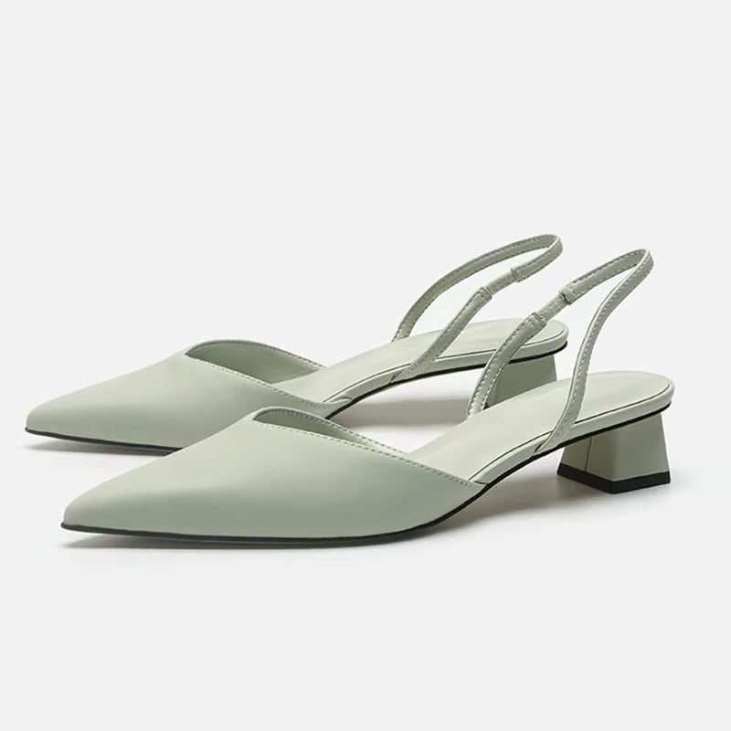 
                  
                    Minimalist Pointed - Toe Slingback Flats - Gentevra
                  
                