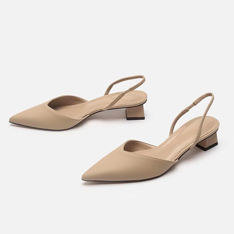 
                  
                    Minimalist Pointed - Toe Slingback Flats - Gentevra
                  
                