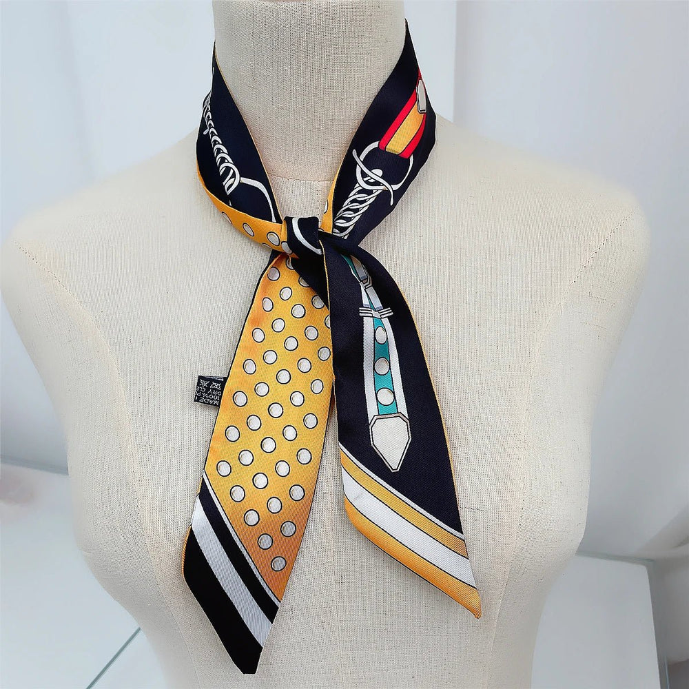 
                  
                    Premium Belt Dot Silk Scarf - Gentevra
                  
                