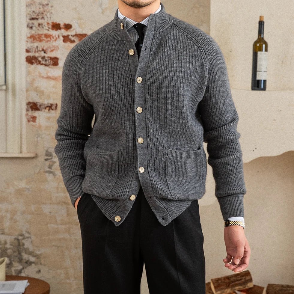 
                  
                    Premium Cardigan Knitwear Turtleneck - Gentevra
                  
                