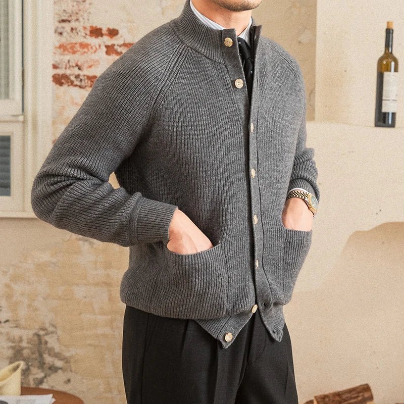 
                  
                    Premium Cardigan Knitwear Turtleneck - Gentevra
                  
                