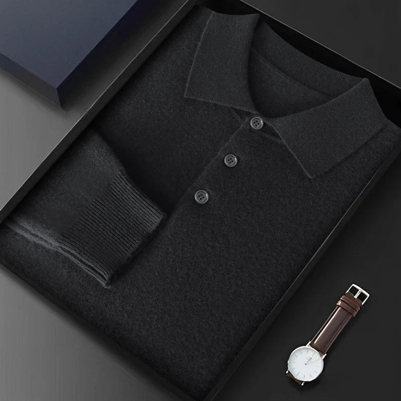 
                  
                    Premium Cashmere Sweater Polo - Gentevra
                  
                