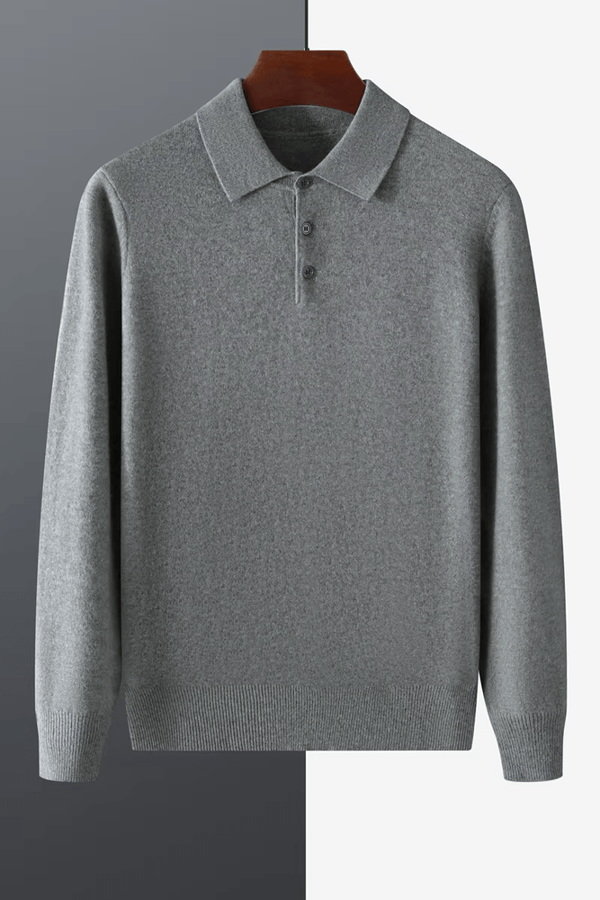 
                  
                    Premium Cashmere Sweater Polo - Gentevra
                  
                