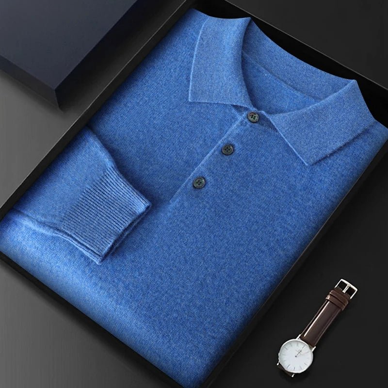 
                  
                    Premium Cashmere Sweater Polo - Gentevra
                  
                