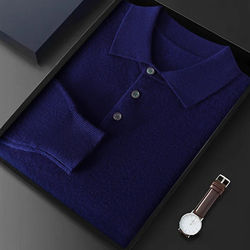 
                  
                    Premium Cashmere Sweater Polo - Gentevra
                  
                