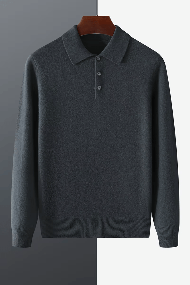 
                  
                    Premium Cashmere Sweater Polo - Gentevra
                  
                