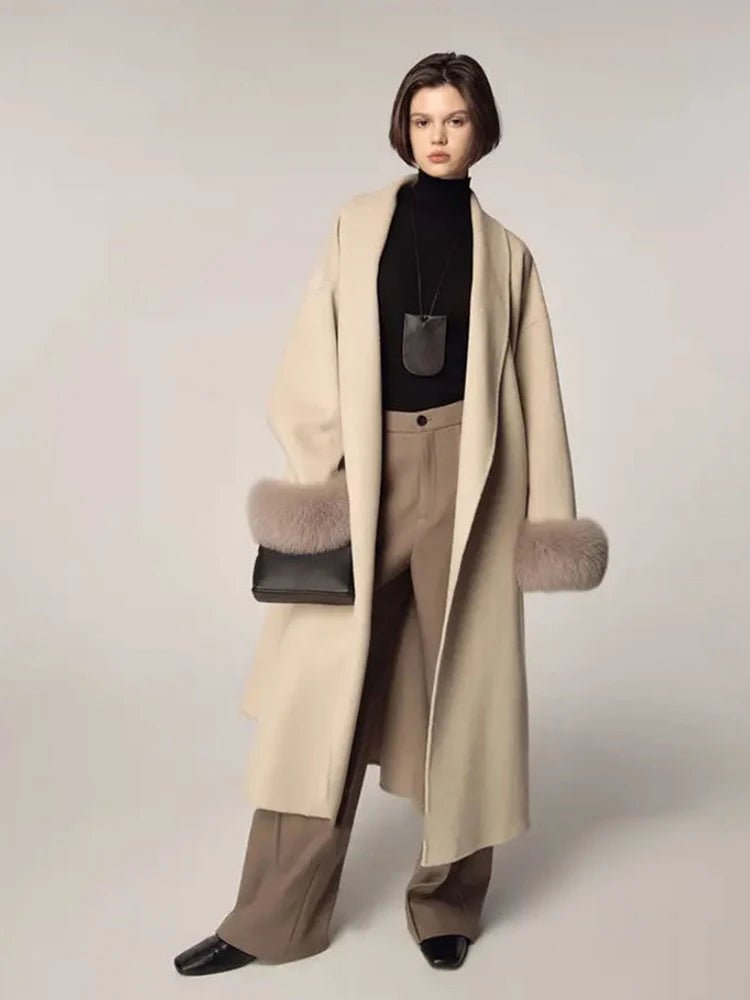 
                  
                    Premium Cashmere Wool Maxi Coat - Gentevra
                  
                