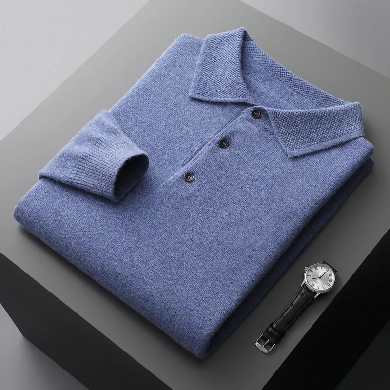 
                  
                    Premium Classic Polo Sweater - Gentevra
                  
                