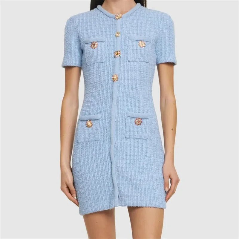 
                  
                    Premium Cotton - Blend Mini Dress - Gentevra
                  
                