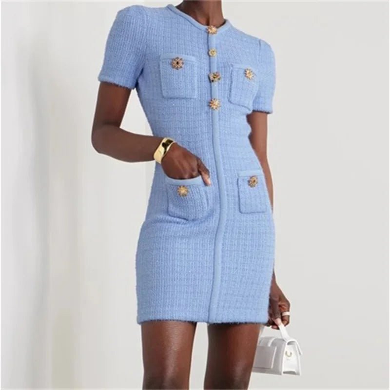 
                  
                    Premium Cotton - Blend Mini Dress - Gentevra
                  
                