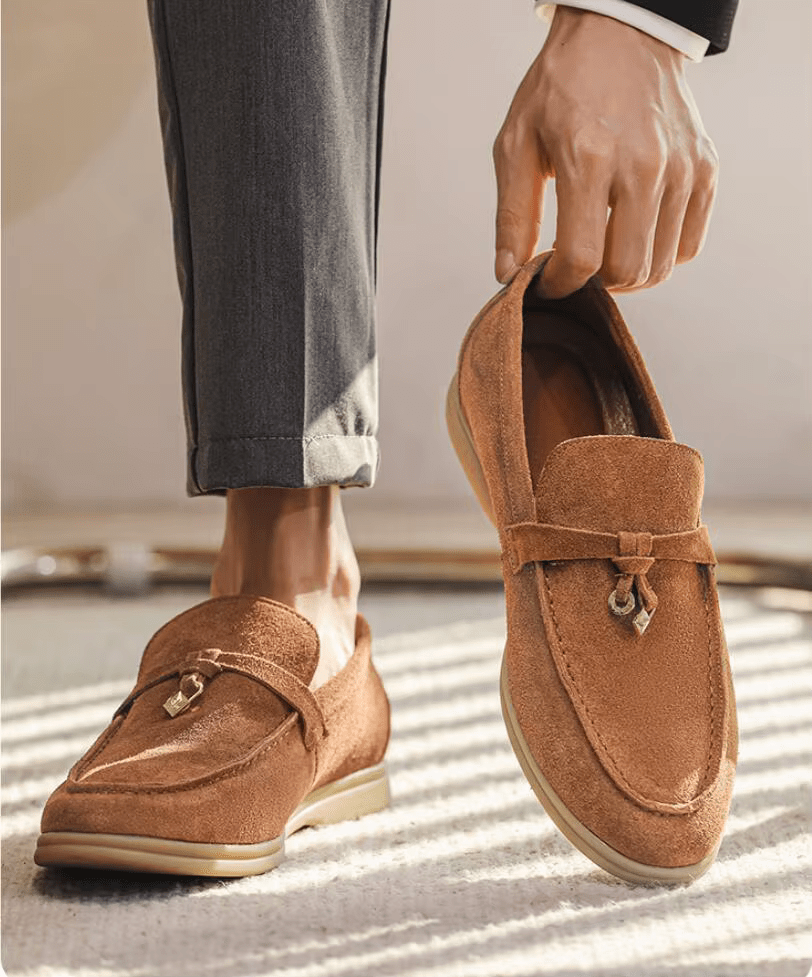 
                  
                    Premium Genuine Suede Leather Loafers - Gentevra
                  
                