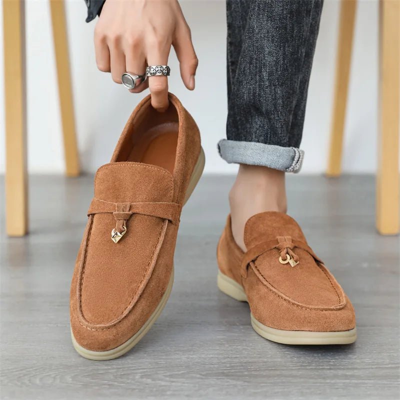 
                  
                    Premium Genuine Suede Leather Loafers - Gentevra
                  
                