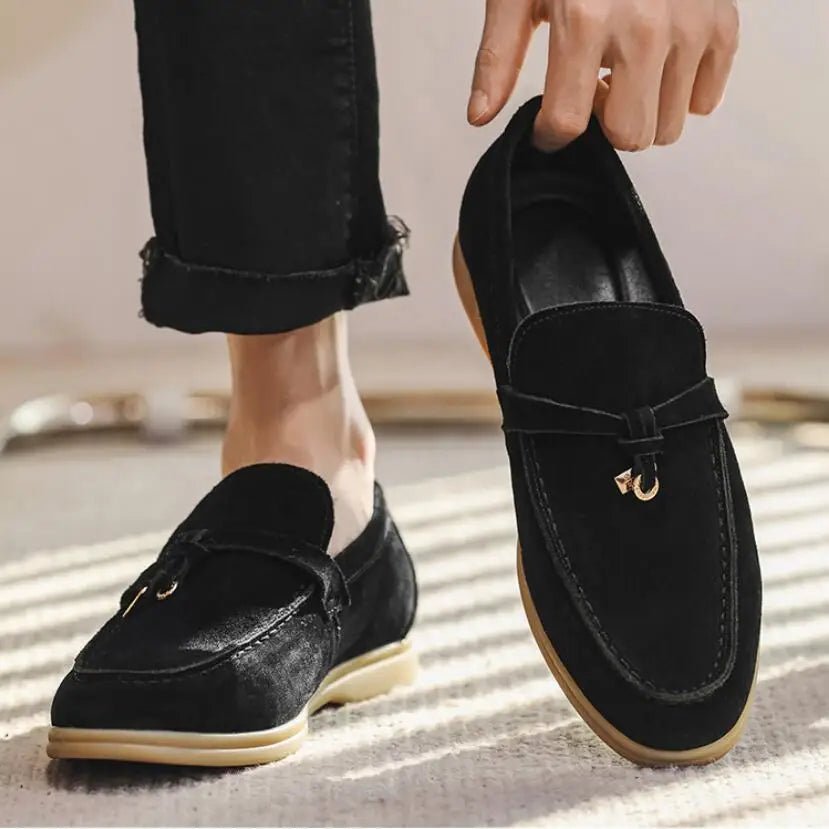 
                  
                    Premium Genuine Suede Leather Loafers - Gentevra
                  
                