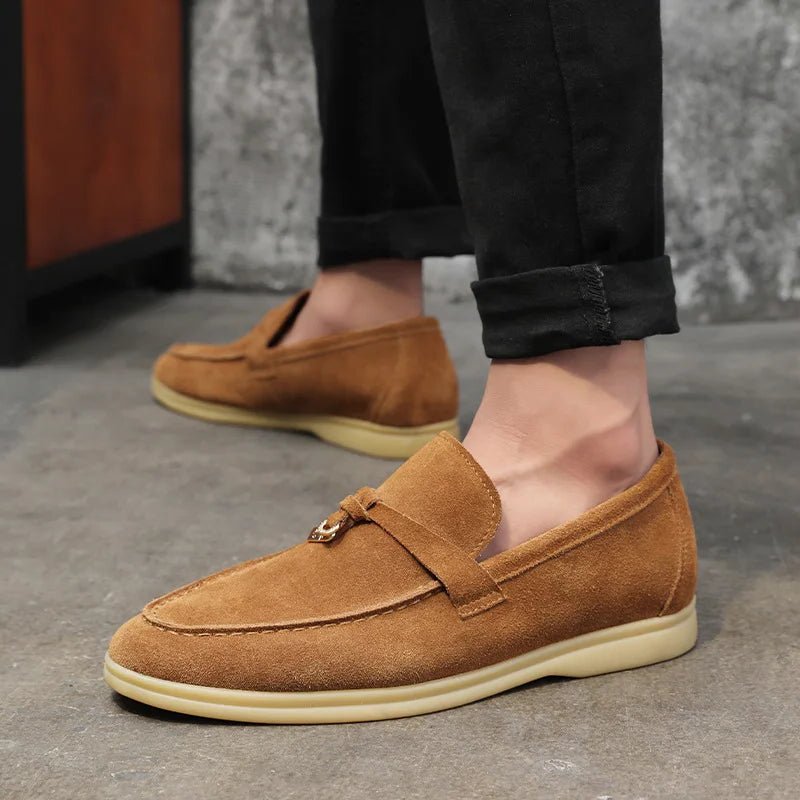 
                  
                    Premium Genuine Suede Leather Loafers - Gentevra
                  
                