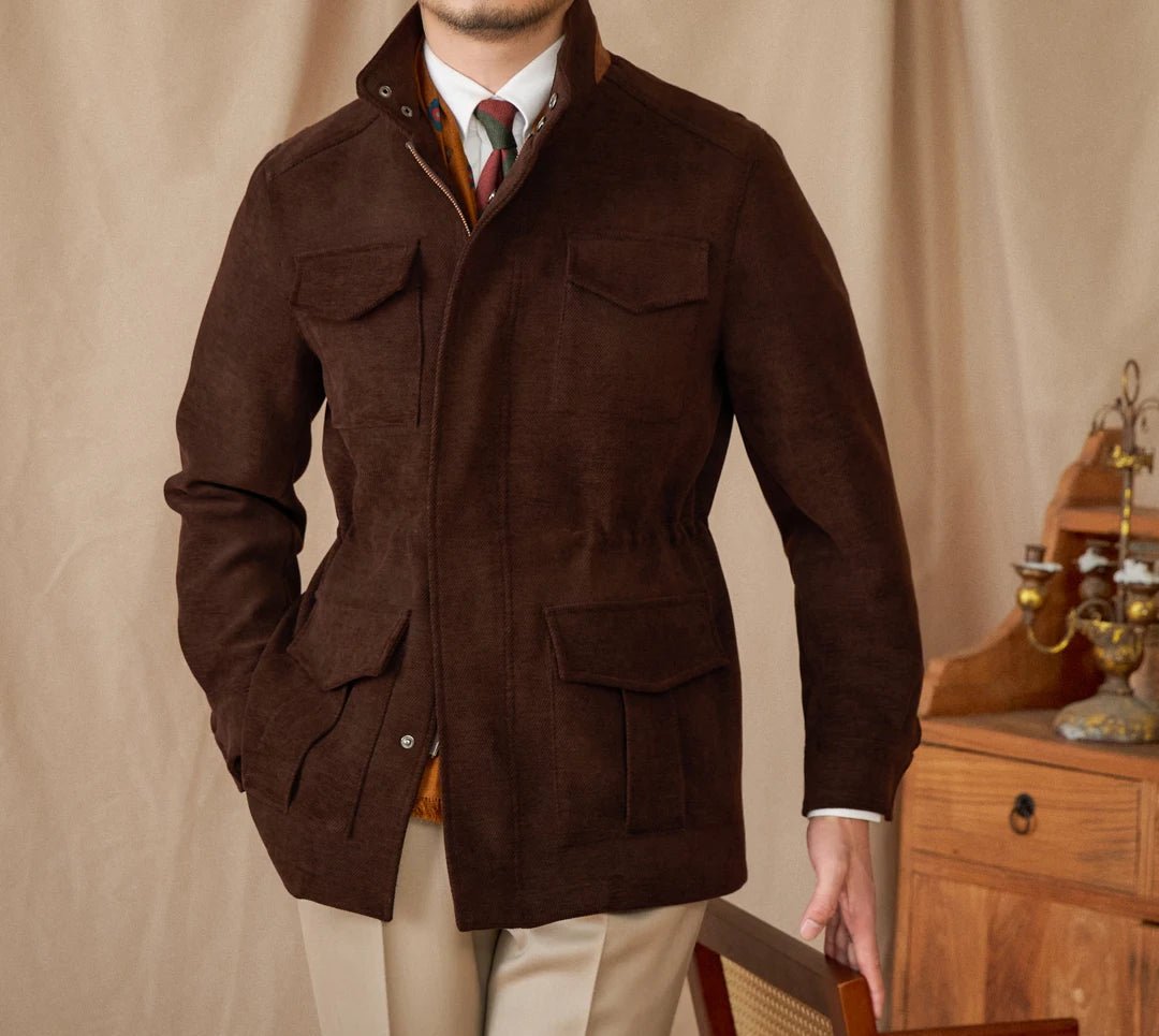 Premium Heritage Tweed Field Jacket - Gentevra