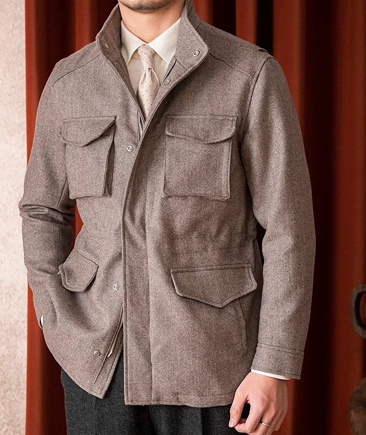 Premium Heritage Tweed Field Jacket - Gentevra