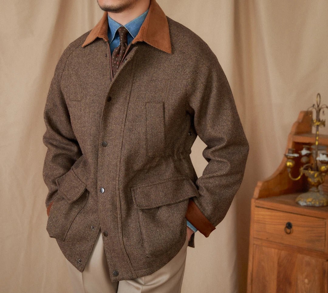 Premium Heritage Tweed Field Jacket - Gentevra