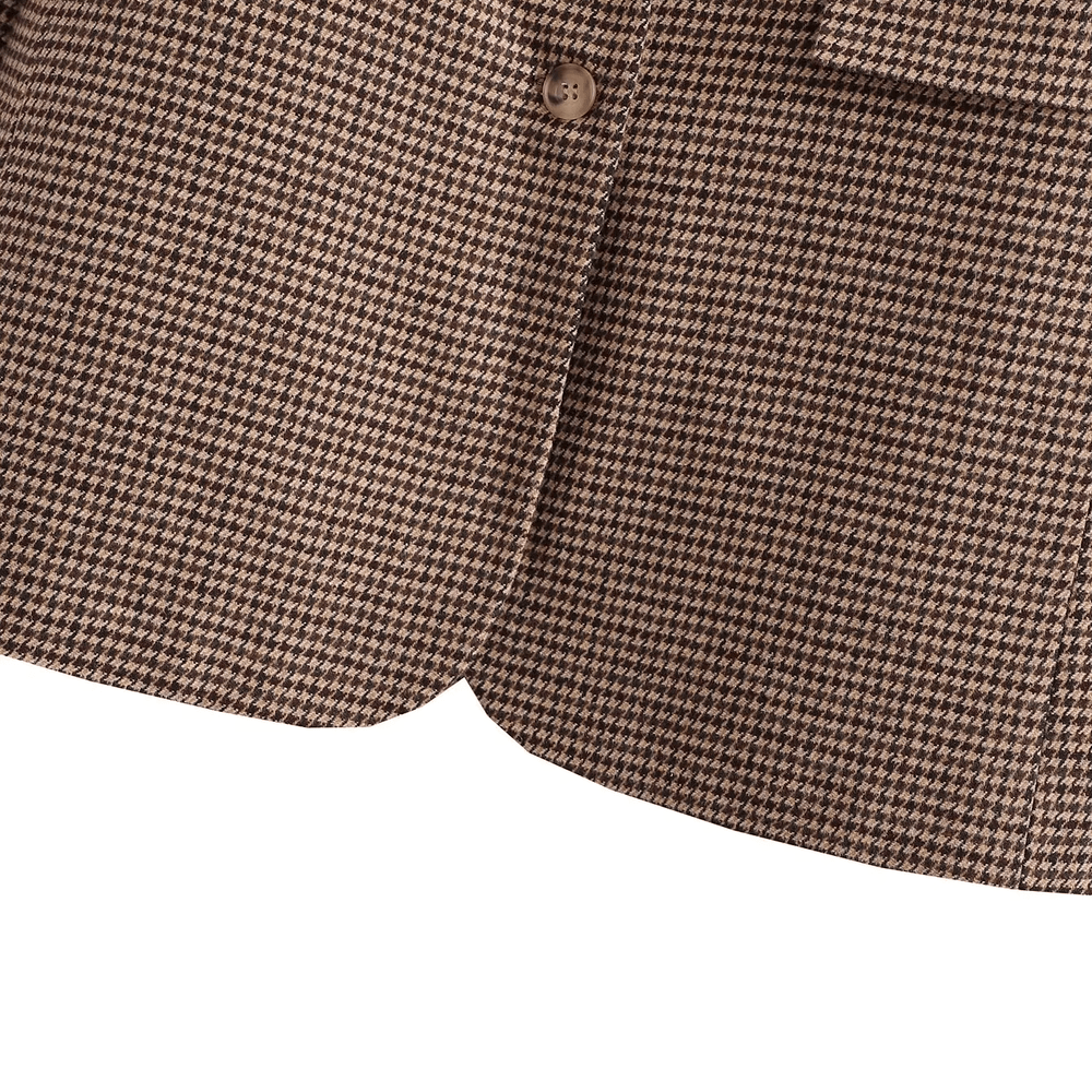 
                  
                    Premium Oversized Houndstooth Blazer - Gentevra
                  
                